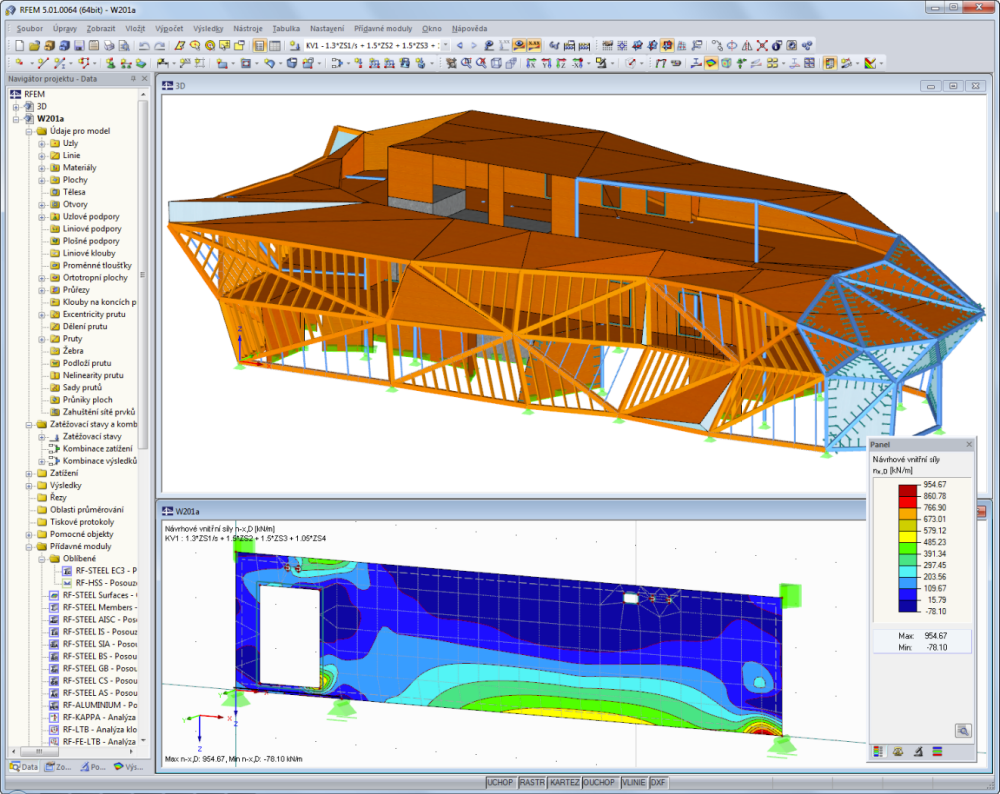 Řezbářská dílna | Navrženo v programu RFEM společností Lignaconsult Schrentewein & Partner GmbH, Bolzano, Itálie | lignaconsult.net