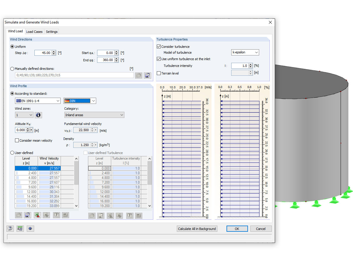 Základní údaje pro generování zatěžovacích stavů v programu RFEM/RSTAB