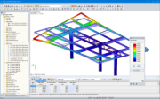 Grafické zobrazení výsledků vlastního kmitání v programu RFEM