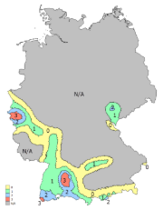 Schéma seizmických oblastí