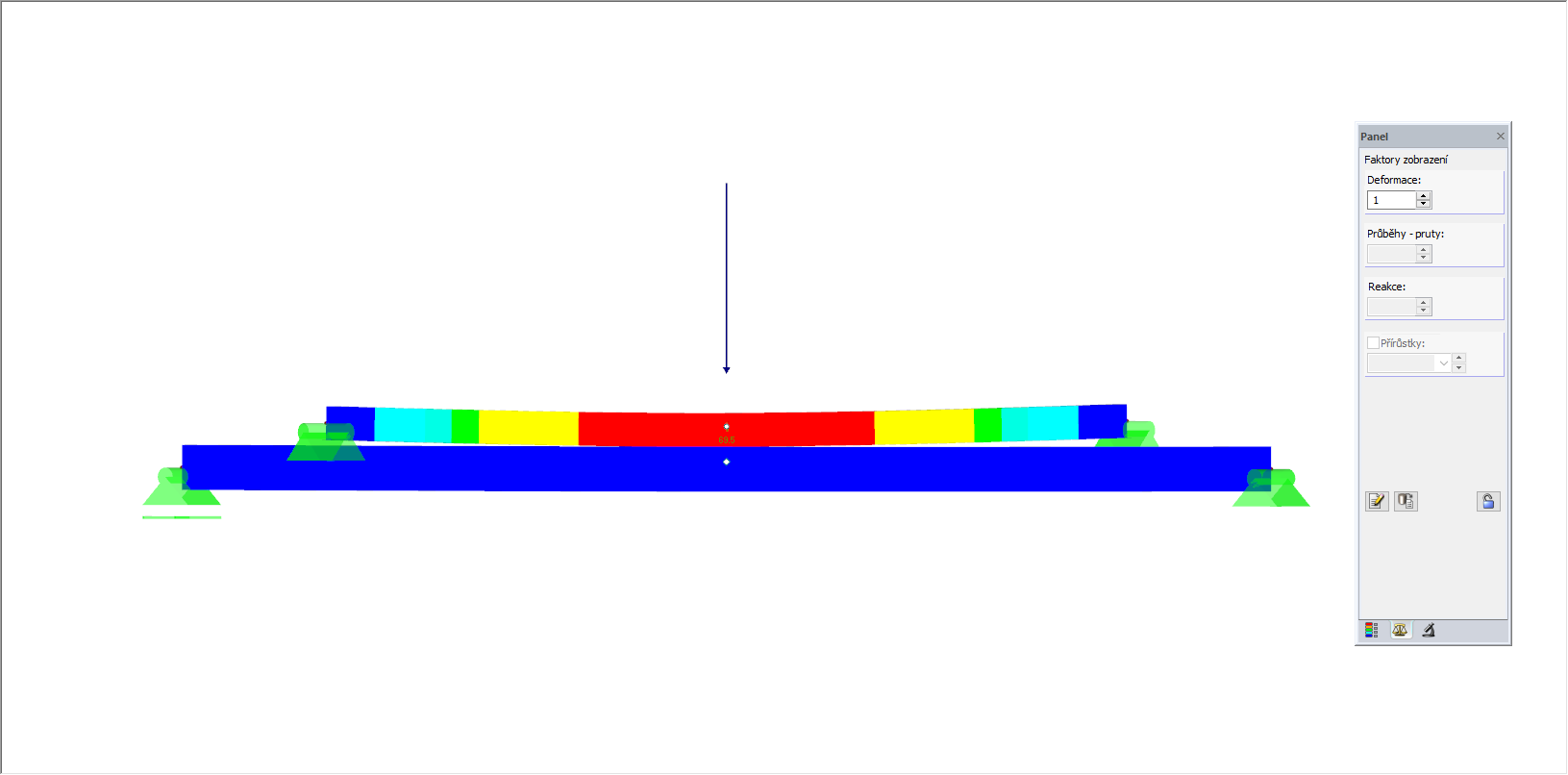 Definition des nichtlinearen Normalkraft-Gelenkes als Diagramm