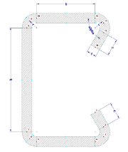 Průřez s parametry