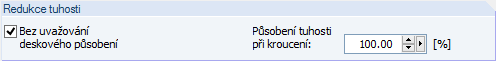 Doplňující parametry žebra ve 2D