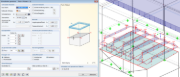 Objekt pro statické výpočty "Zatížení sněhem" v programu RFEM: Nelze identicky znázornit v softwaru nebo rozhraní BIM, například IFC Structural Analysis View. Inteligence objektu se ztratí, pokud je vyřešen lineárními a lichoběžníkovými zatíženími bez ohledu na oblast zatížení sněhem.