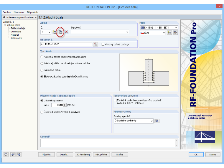 Funkce kopírování v RF-/FOUNDATION Pro