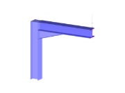 Model rámového spoje v programu RFEM