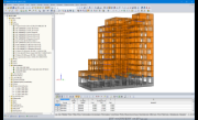 RFEM-Modell der Wohnanlage