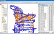 RFEM-Modell des Sky Walk in Dolní Morava