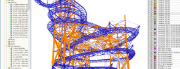 RFEM-model Stezky v oblacích v Dolní Moravě, Jeseníky
