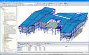 3D-Modell der Schule in RFEM (© DBC AS)