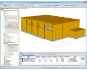 3D model tělocvičny v programu RFEM (© Studio Ergodomus)