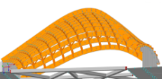 Modell des Freilichttheaters in RFEM (© Ing. Šrůtek)