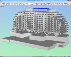 Prostorový model hotelu v programu RFEM (© Sailer Stepan a partner)