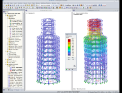Výpočetní model lešení v programu RSTAB (© Klimpel)