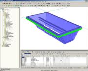 RFEM-Modell des Aufgabebunkers (©IB Ehlenz)