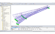 3D model pěší zóny v programu RSTAB (© Konstrukt: ING GmbH)