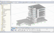3D model „Cube B“ v programu RFEM (© kunstlin ingenieure)
