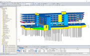 3D model kanceláře Funke Media v programu RFEM (© FCP - Fritsch, Chiari & Partner ZT GmbH)