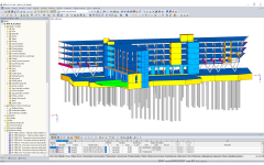 3D model kanceláře Funke Media v programu RFEM (© FCP - Fritsch, Chiari & Partner ZT GmbH)