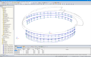 Nosná konstrukce fasády v programu RFEM (© Enclos Corp.)