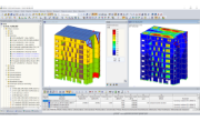 RFEM-Modell des Hochhauses (© Ingénierie Bois)