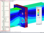 Rozšířené zobrazení přetvoření ploch v navigátoru projektu - Výsledky programu RFEM