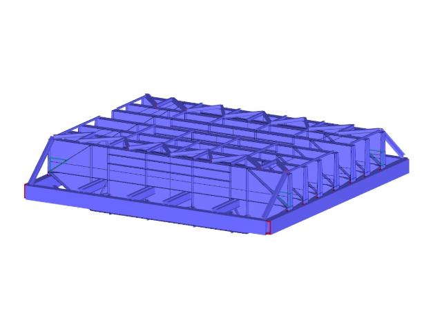 Extrémně zatížená střecha kotelny v Indii