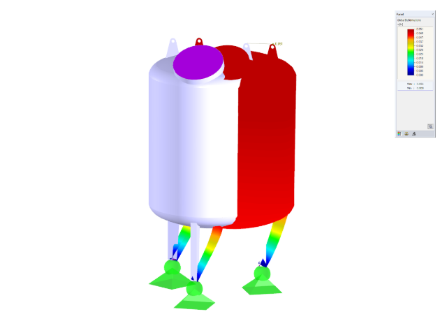 Stabilita ocelové nádrže