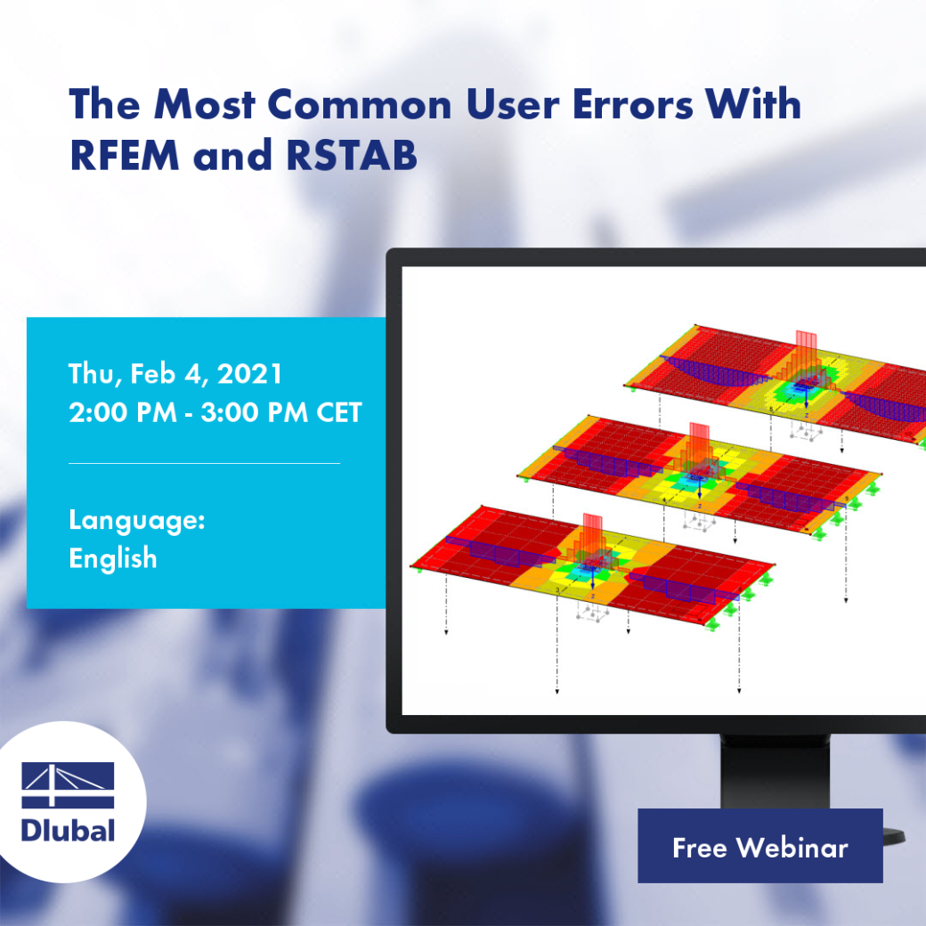 Nejčastější chyby uživatelů v programech RFEM a RSTAB