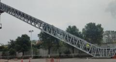 Příhradová konstrukce eskalátoru na zkušebním stanovišti během montáže (© Giant KONE Elevator Co., Ltd.)