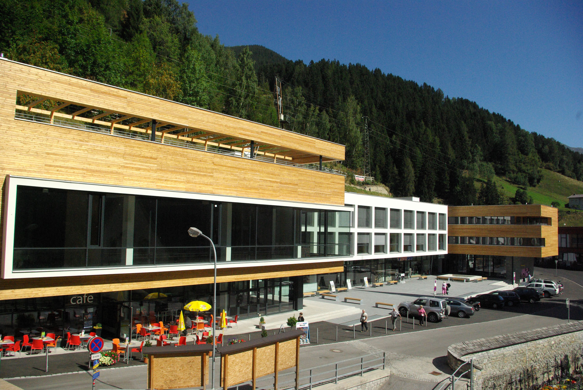Centrum obce Kappl, Rakousko (© Dipl.-Ing. Rainer Zangerle)