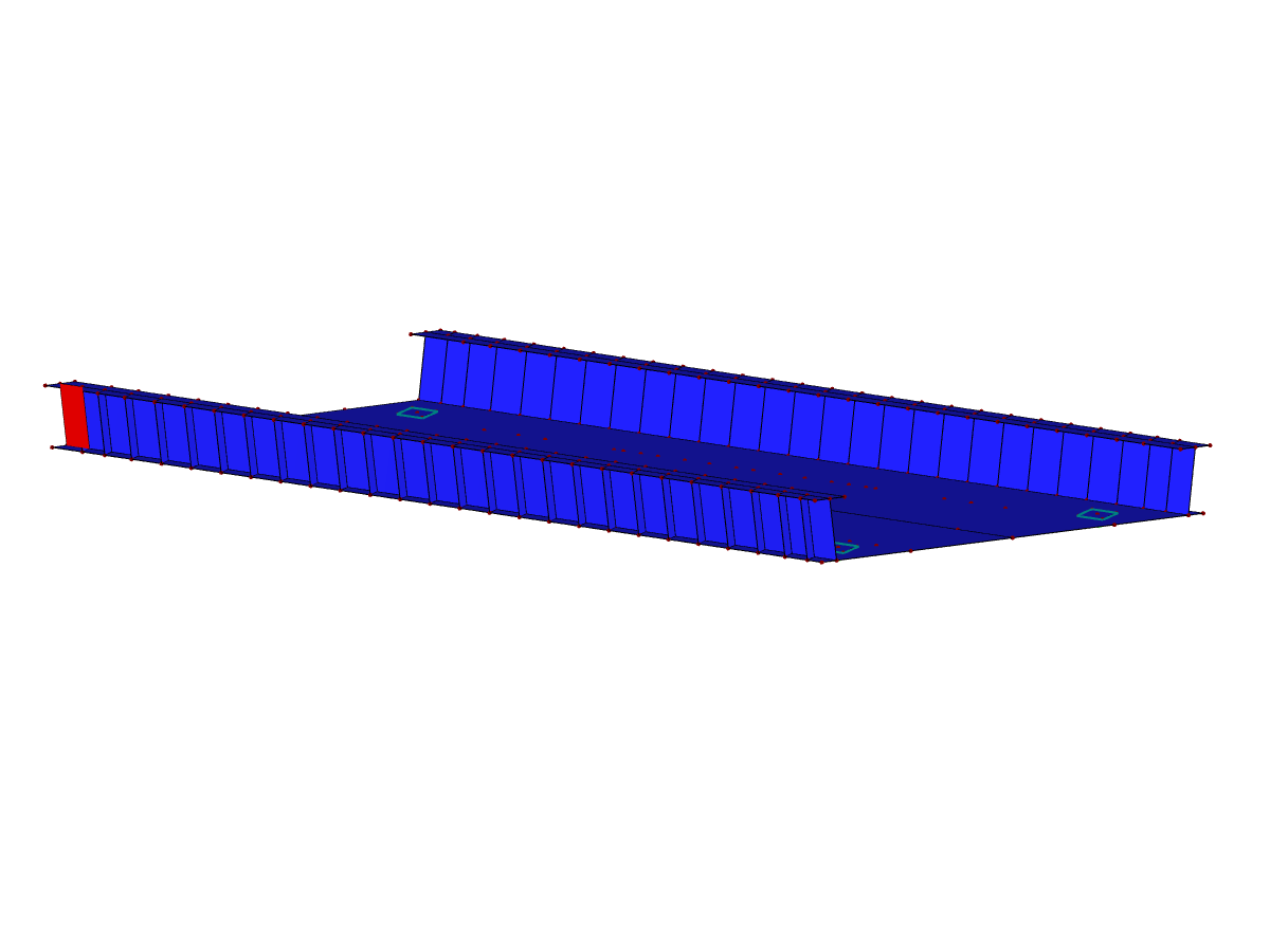 3D model mostu v programu RFEM (© Schröder + Raue)