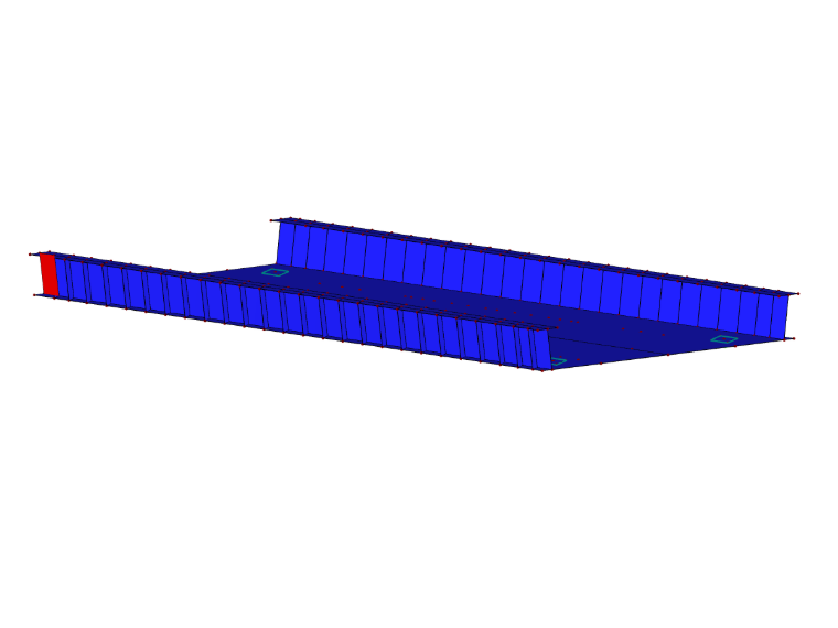 3D model mostu v programu RFEM (© Schröder + Raue)