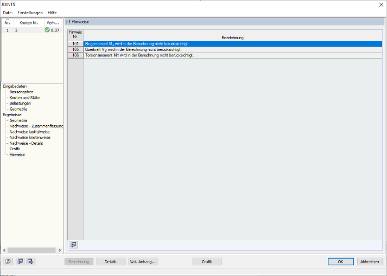 Poznámky k výpočtu tuhého spoje s čelní deskou