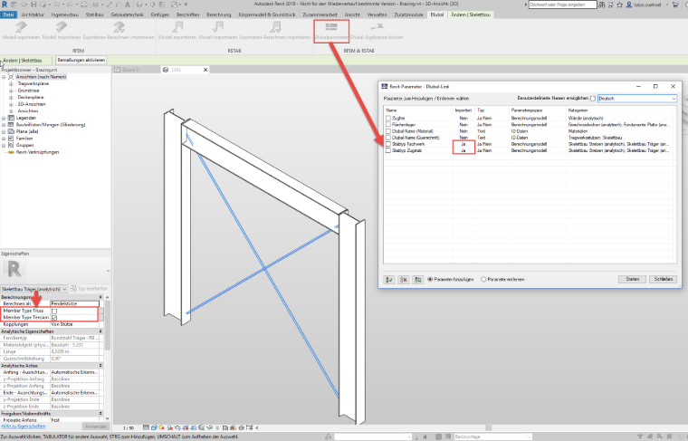 Parametry Dlubal