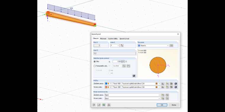 Návrh protokolu v programu RFEM