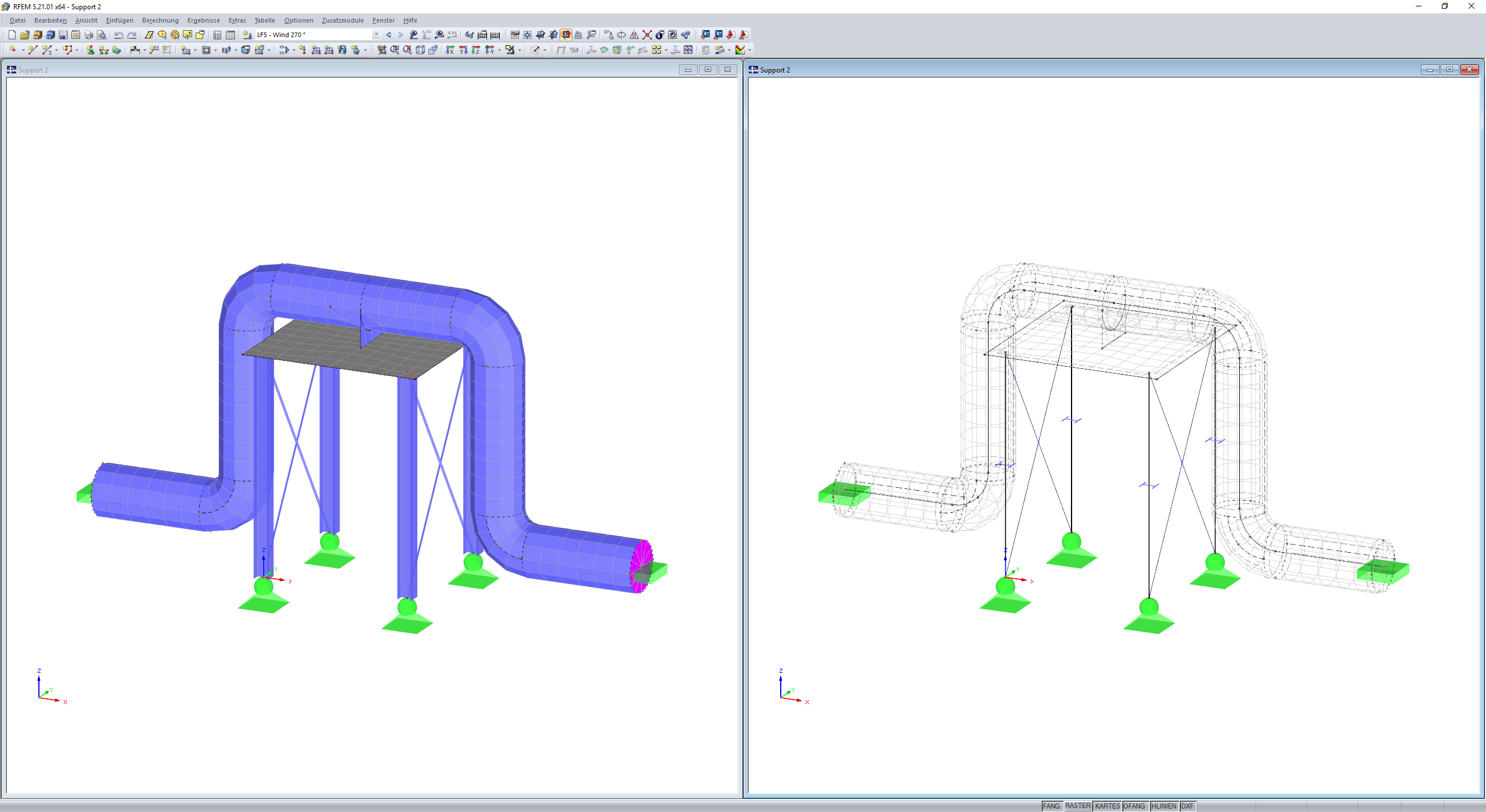 Model v programu RFEM