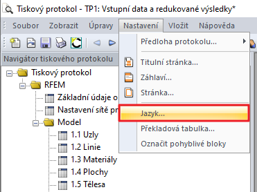 Výběr jazyka