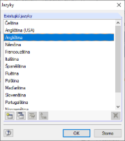 Dostupné jazyky
