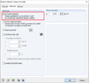 Aktivace možností pro form-finding