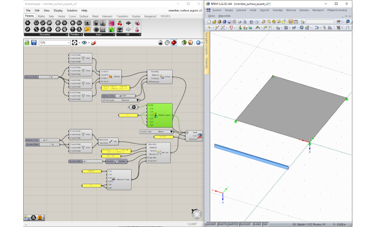 Export von Grasshopper nach RFEM