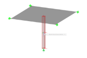 Sloup modelovaný v programu RFEM jako „těleso“