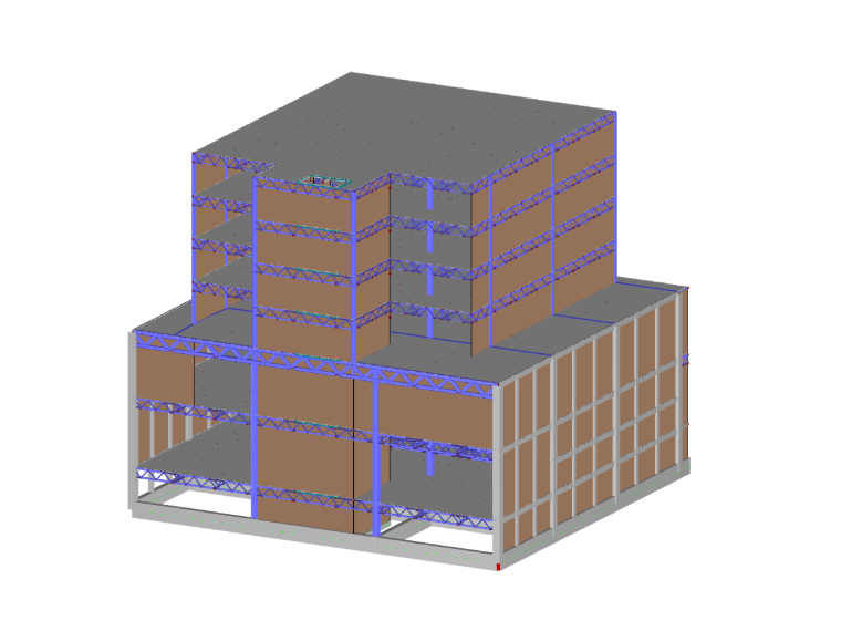 Europlaza Mobility Office Building ve Villahermosa v programu RFEM