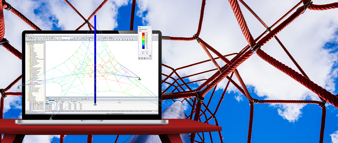 Statické výpočty lanových a síťových konstrukcí
