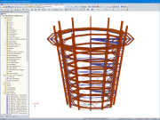 3D model rozhledny Malahat SkyWalk v programu RFEM (© Aspect Structural Engineers)
