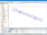 Model solárního sledovače v programu RFEM