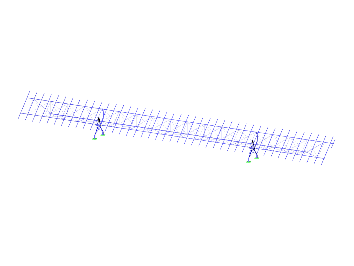 Model solárního sledovače v programu RFEM