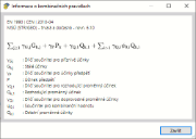 Informace o kombinačních pravidlech