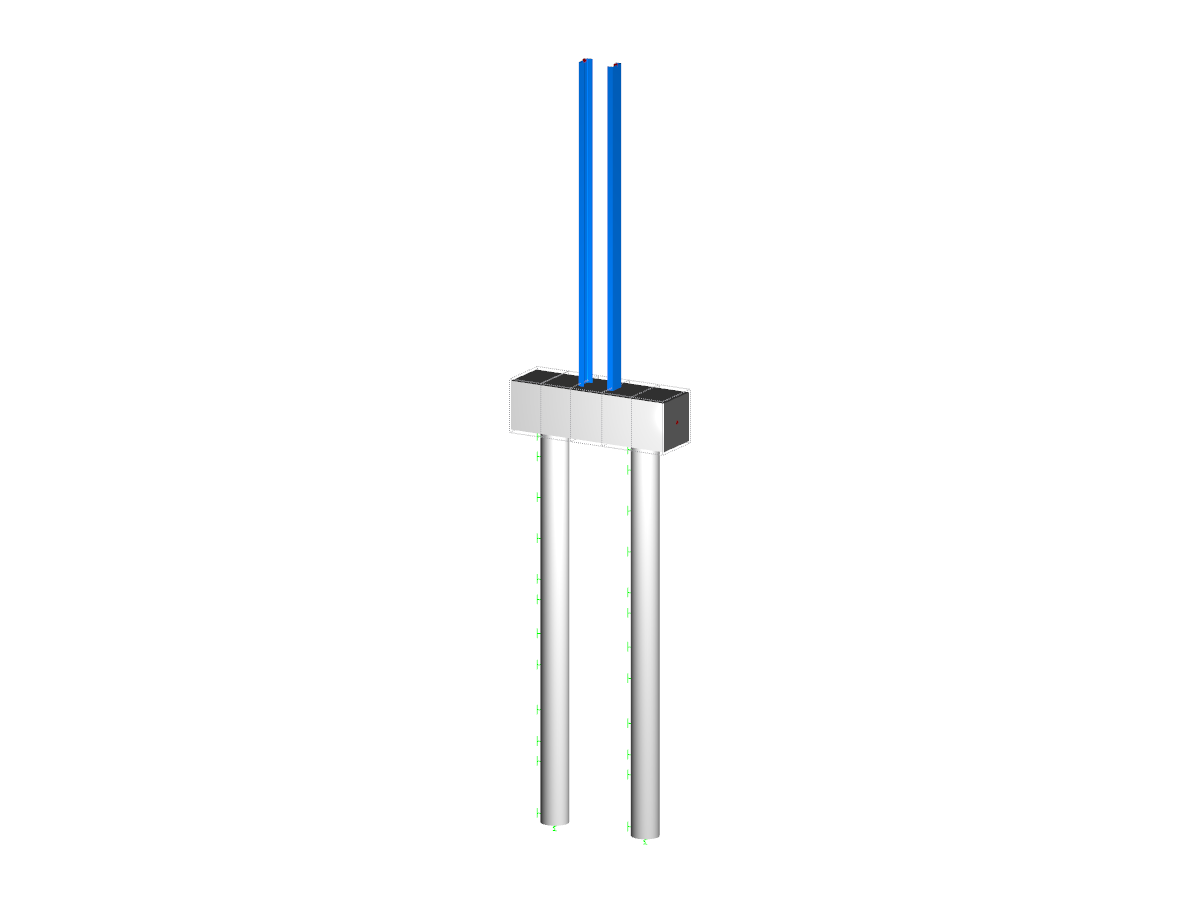 Pile Head with Fixed Columns