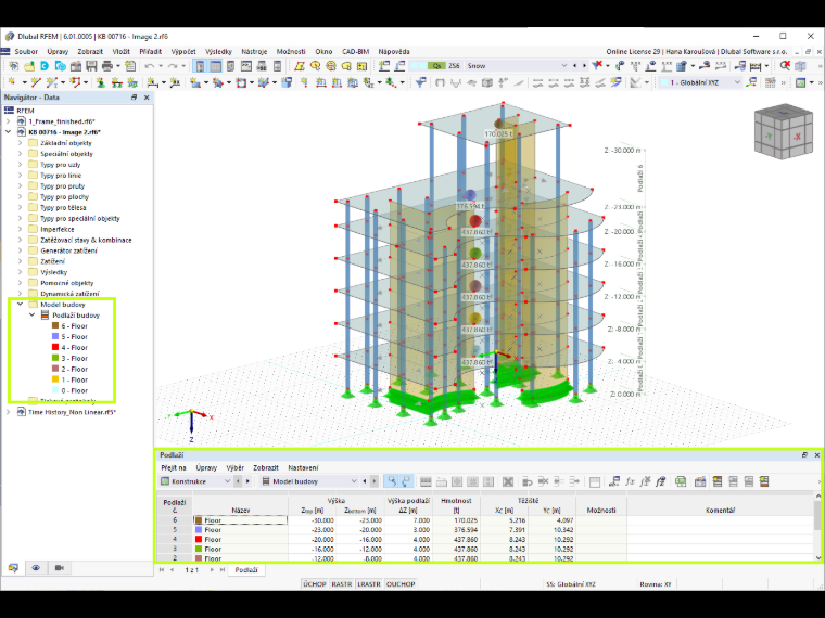 Addon Model budovy v programu RFEM 6